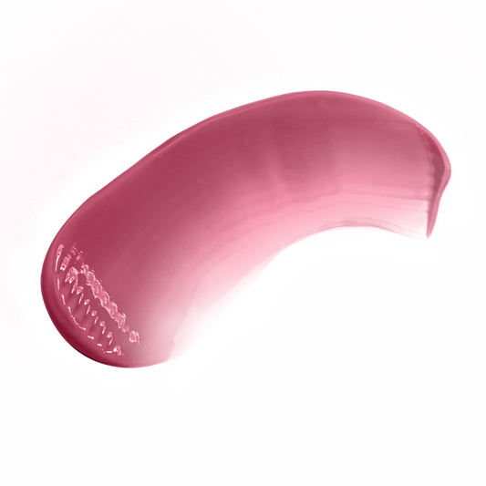 Pout Perfect classic lip gloss for natural look in soft pink shade on black background