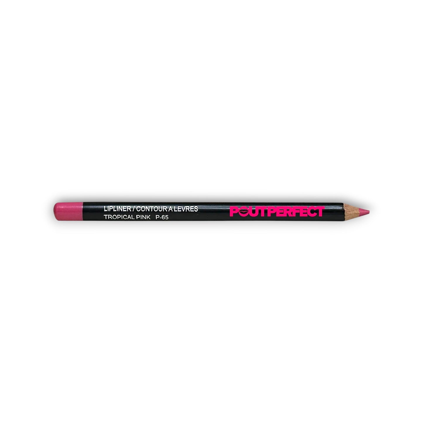 Pout Perfect long lasting pink lip pencil in tropical pink shade for precise lip lining