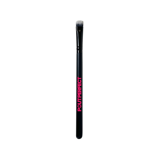 Pout Perfect small lip brush for precise application with black handle and soft bristles