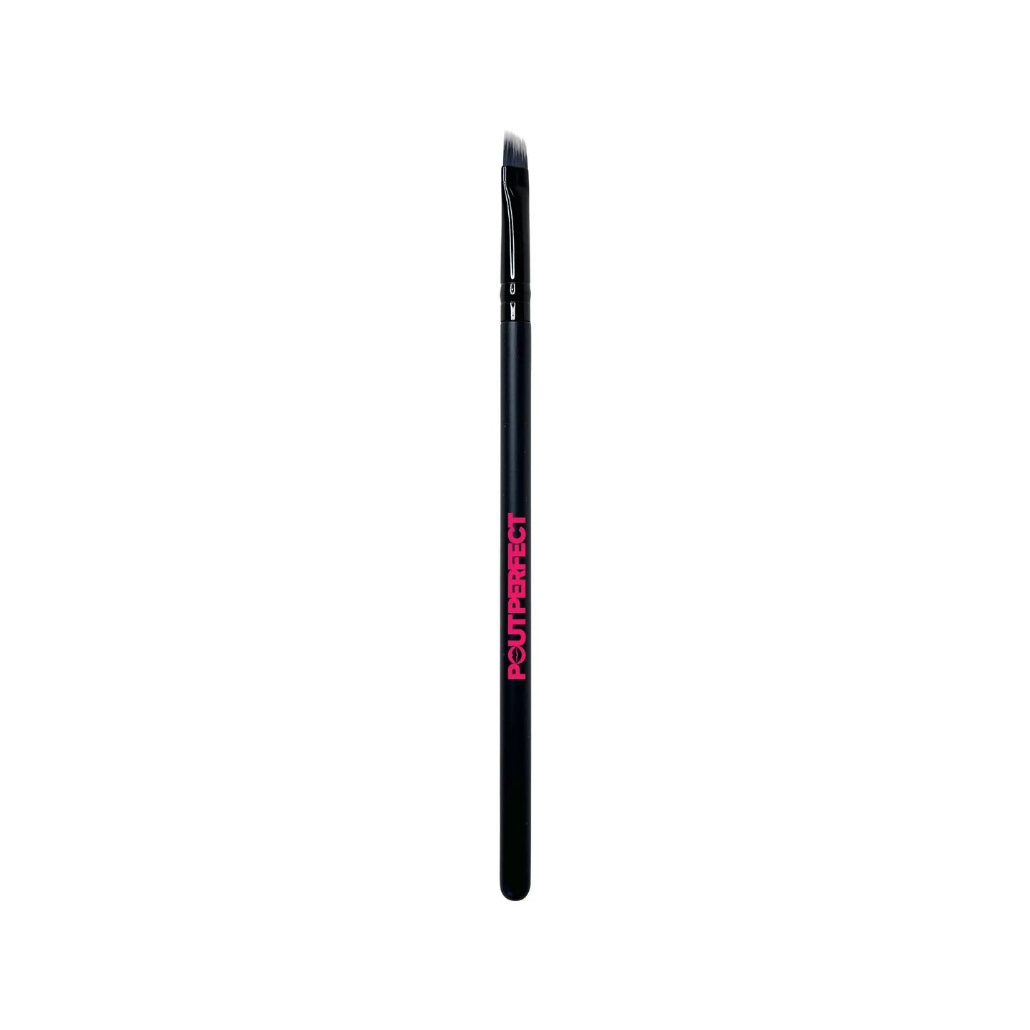 Pout Perfect angled lip liner brush with black handle for precise lip makeup application