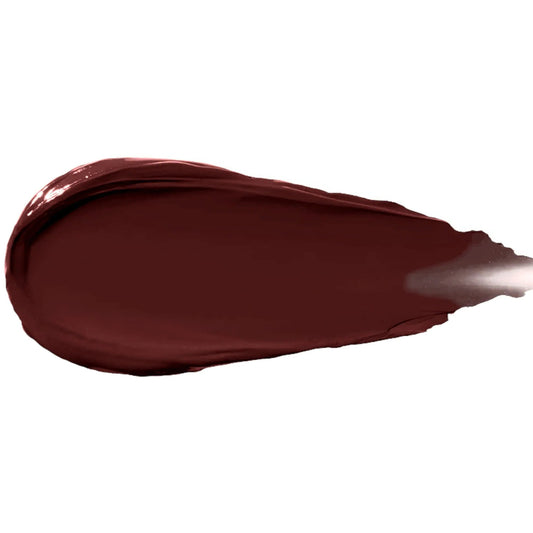 Pout Perfect matte lip stain long lasting deep burgundy swatch with smooth texture