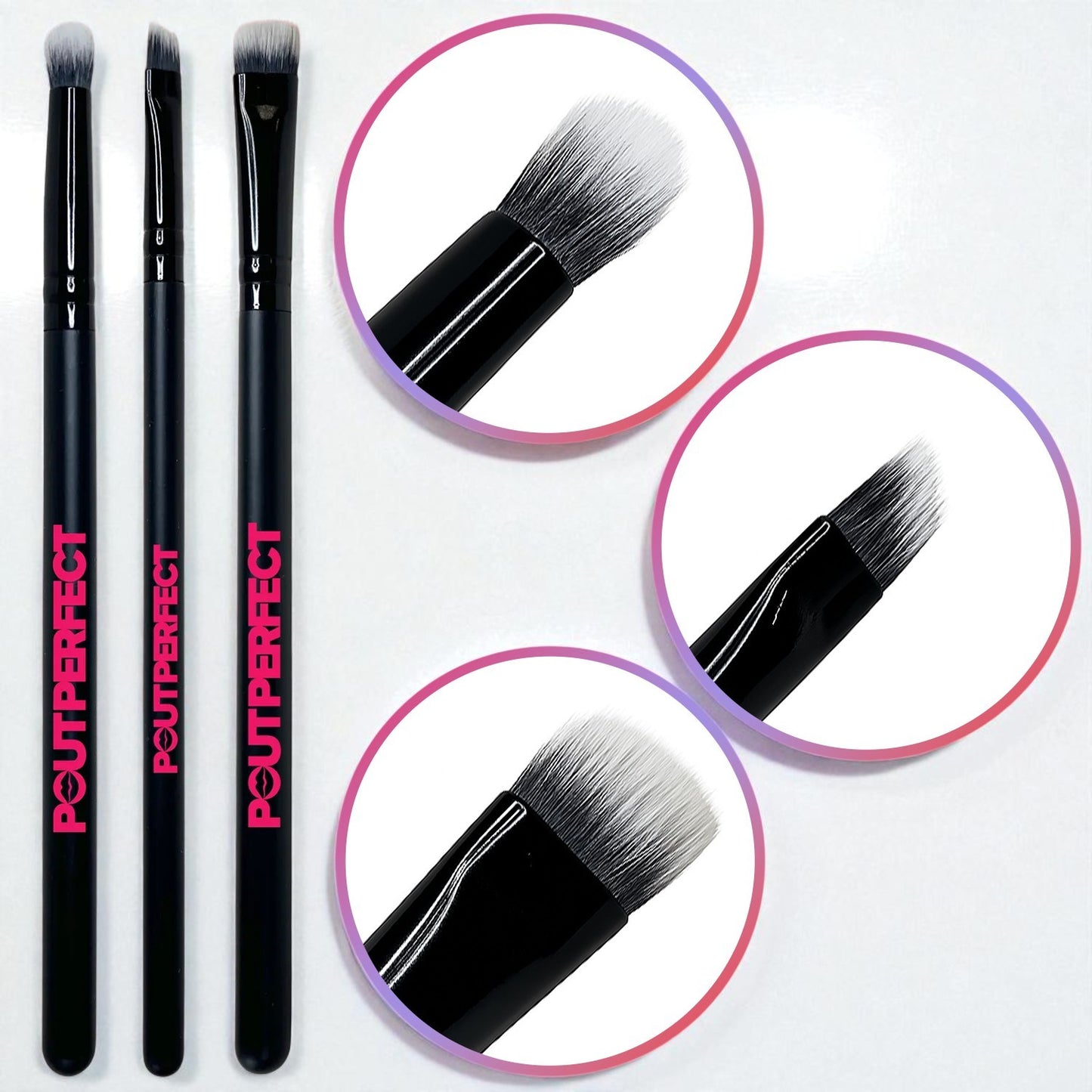 3- Piece Perfect Pout Brush Bundle