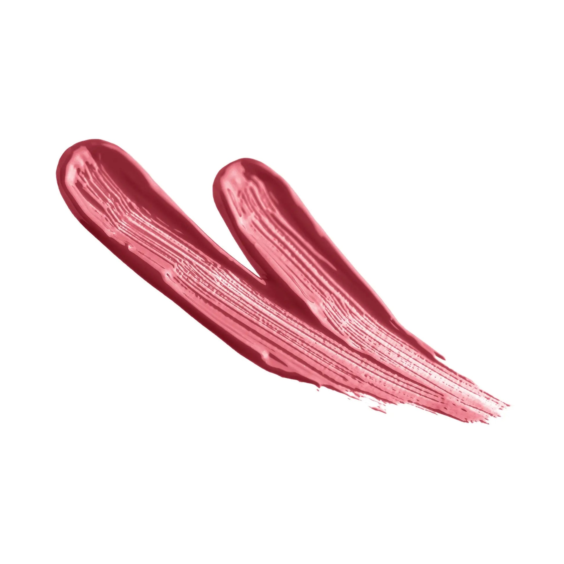 Pout Perfect hydrating lip oil for dry lips with smooth pink glossy texture swatch