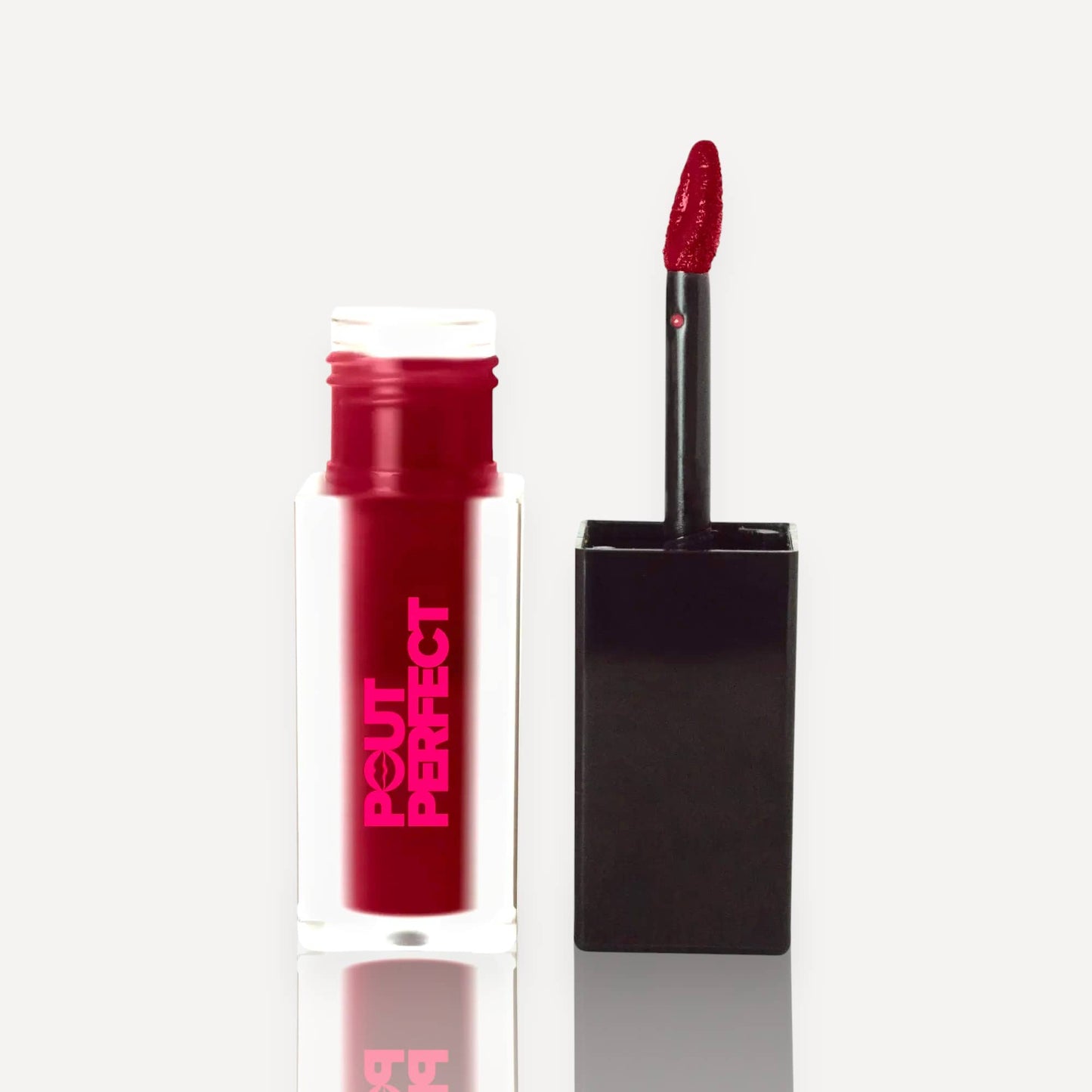 POUT PERFECT Matte Lip Stain in bold red for long-lasting color on lips