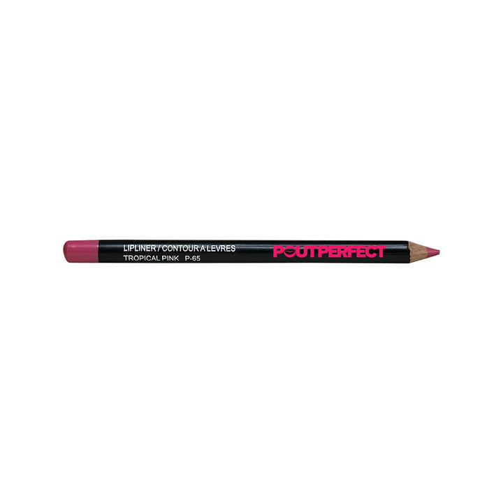 Pout Perfect long lasting pink lip pencil in tropical pink shade for precise lip contouring