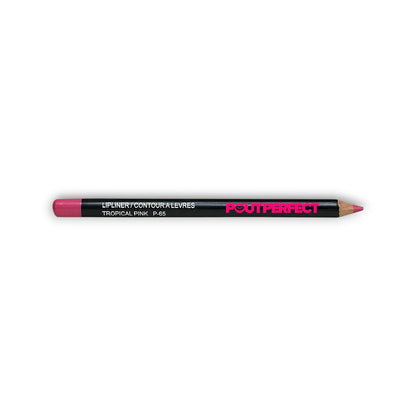 Pout Perfect long lasting pink lip pencil in tropical pink shade for precise lip lining