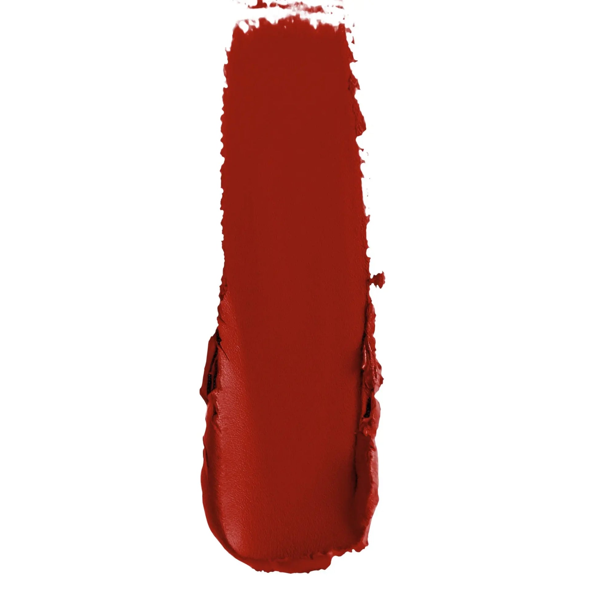 Pout Perfect luxury matte red lipstick swatch showing rich deep red color with smooth velvet finish