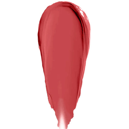 Pout Perfect matte lip stain twilight shade swatch in smooth deep rose color