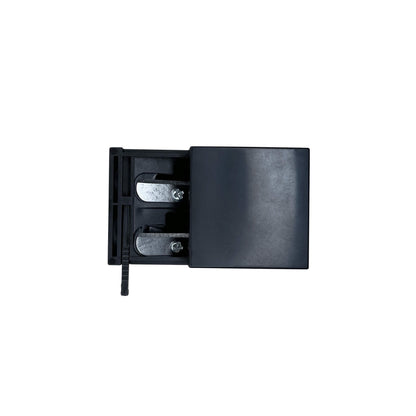 Pout Perfect cosmetic sharpener for natural lip liner for smooth lips with dual blades and black casing