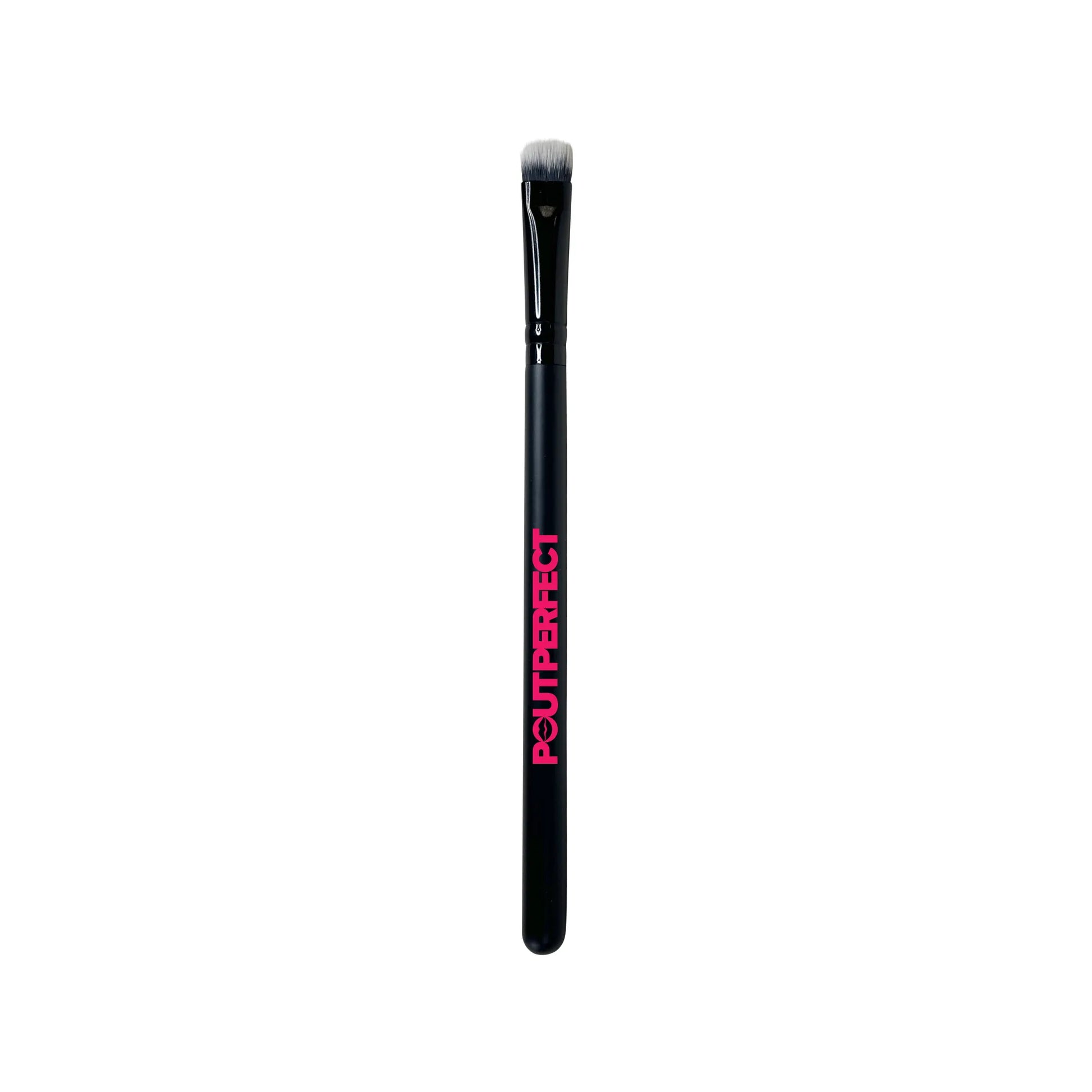 Pout Perfect small lip brush for precise application with black handle and soft bristles