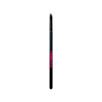 Pout Perfect angled lip liner brush with black handle for precise lip makeup application