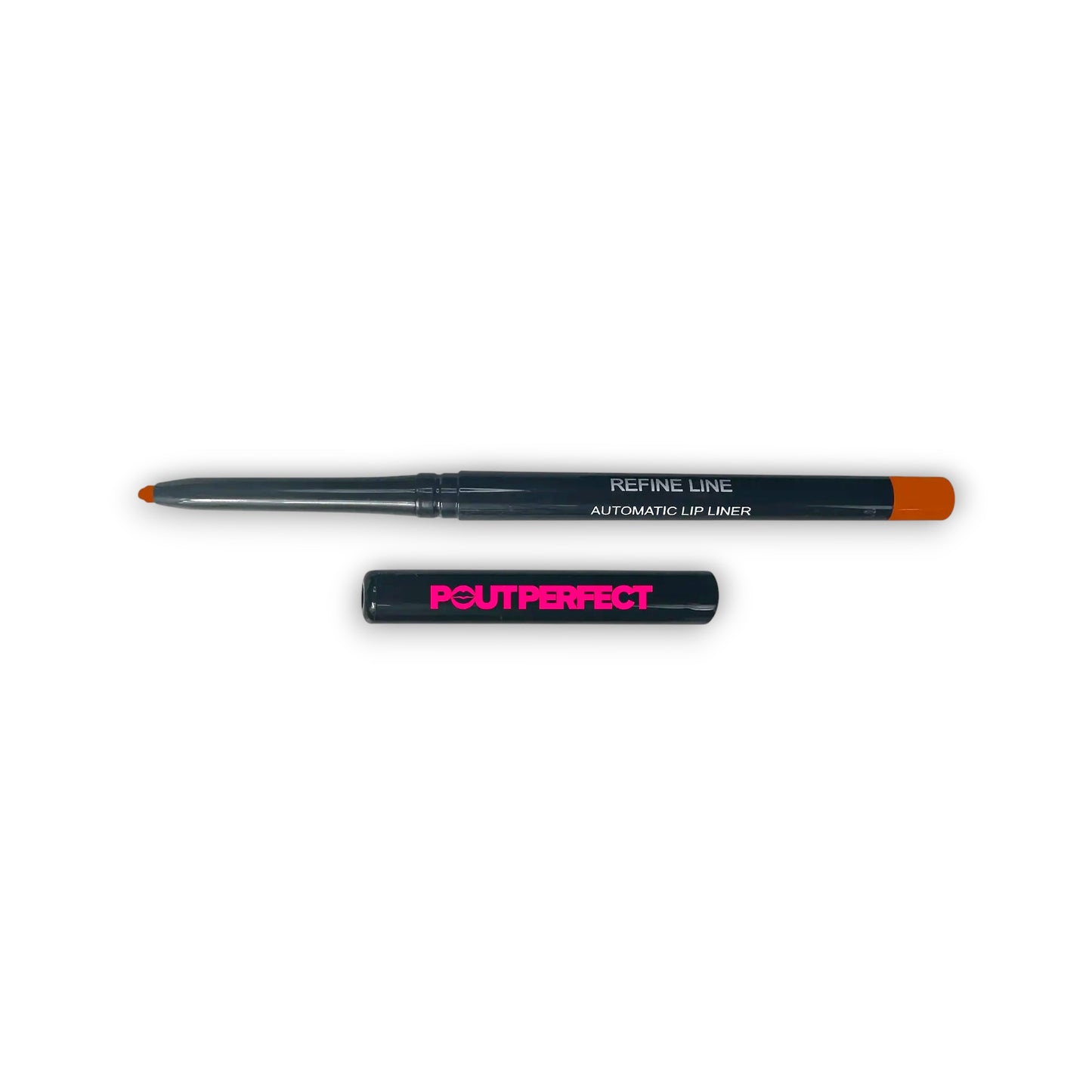 Pout Perfect automatic lip liner cacao in sleek black casing with brown lip color tip