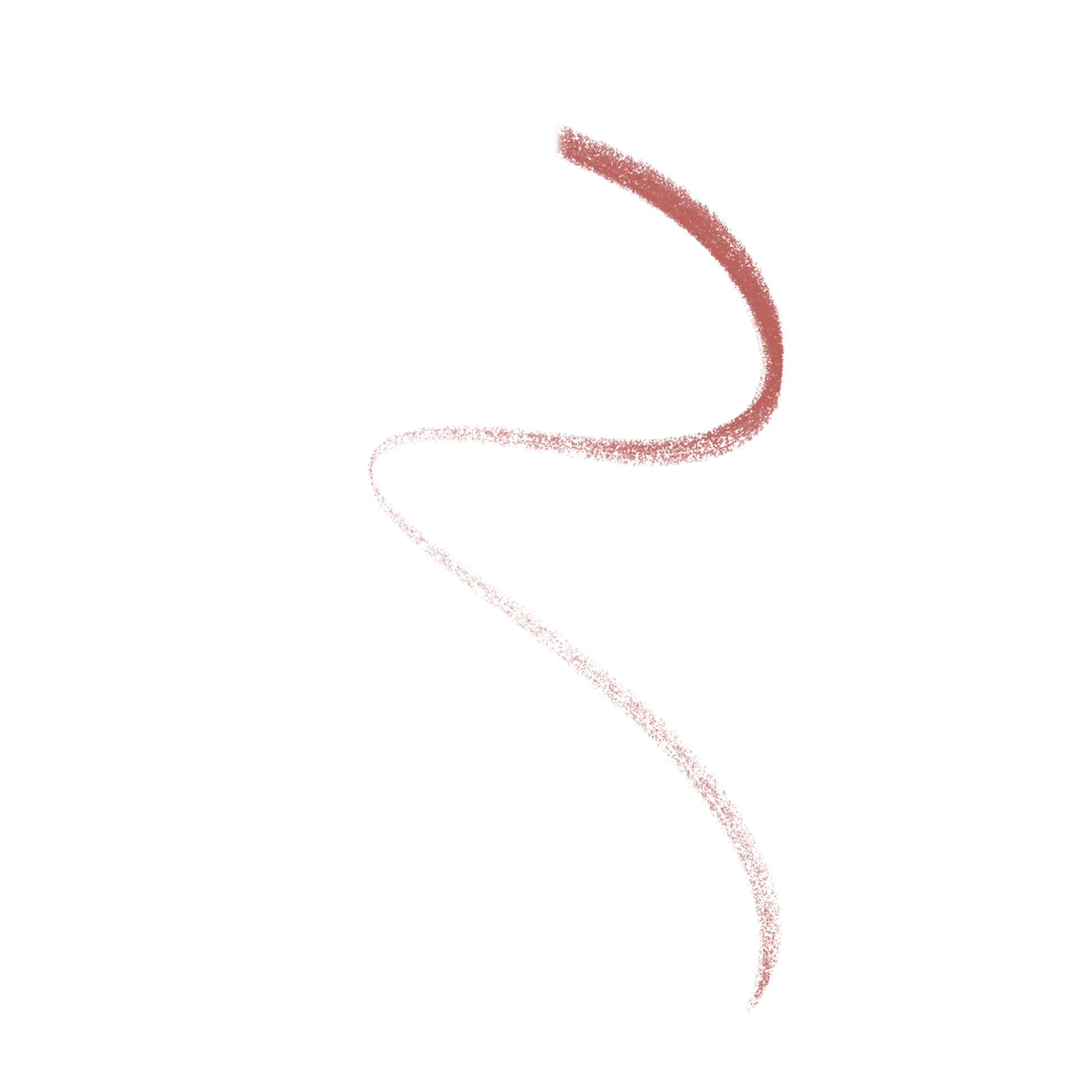 Pout Perfect automatic lip liner rosebud swatch showing smooth rose-toned color on black background