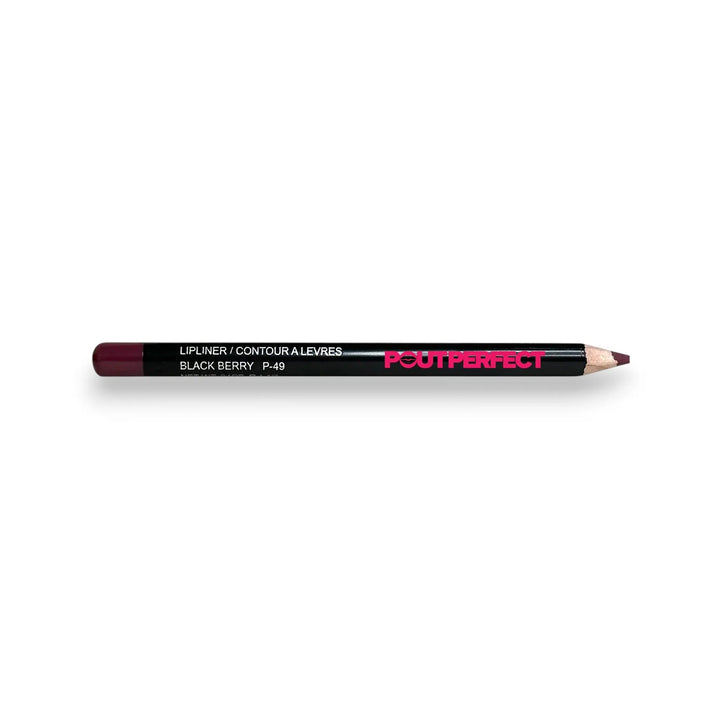 Pout Perfect Black Berry lip liner pencil with rich berry shade and precise tip for lip contouring