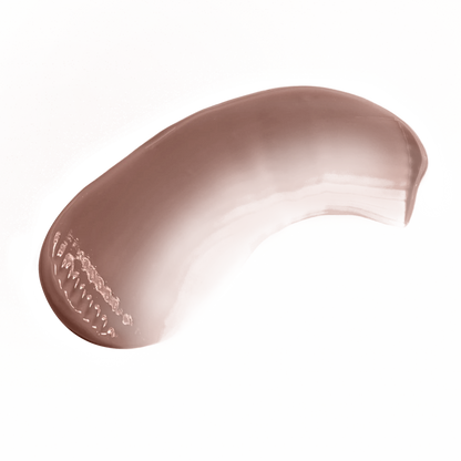 Pout Perfect classic lip gloss coco smooth creamy swatch on black background