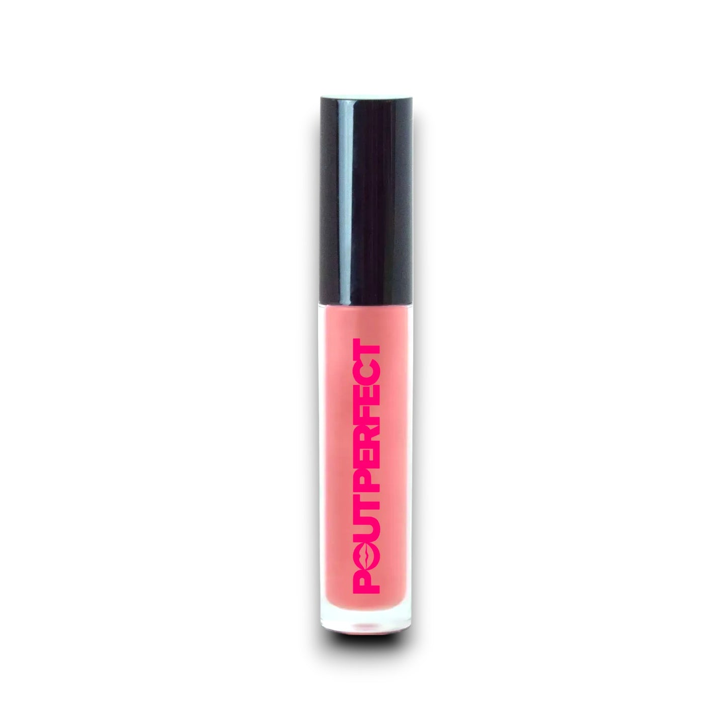Pout Perfect classic lip gloss in a pink shade with a black cap