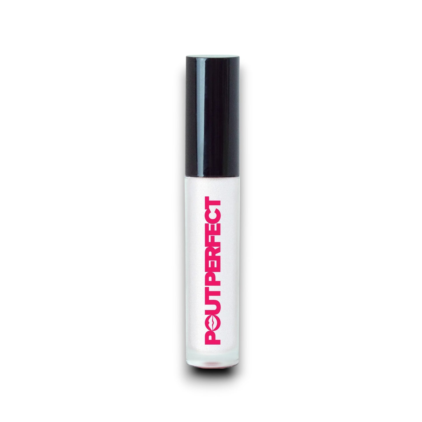Pout Perfect clear lip gloss for shine in sleek tube with black cap