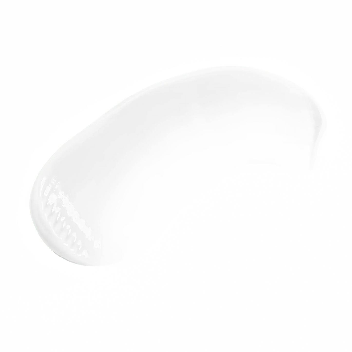 Pout Perfect clear lip gloss for shiny lips swatch on black background showing smooth glossy texture