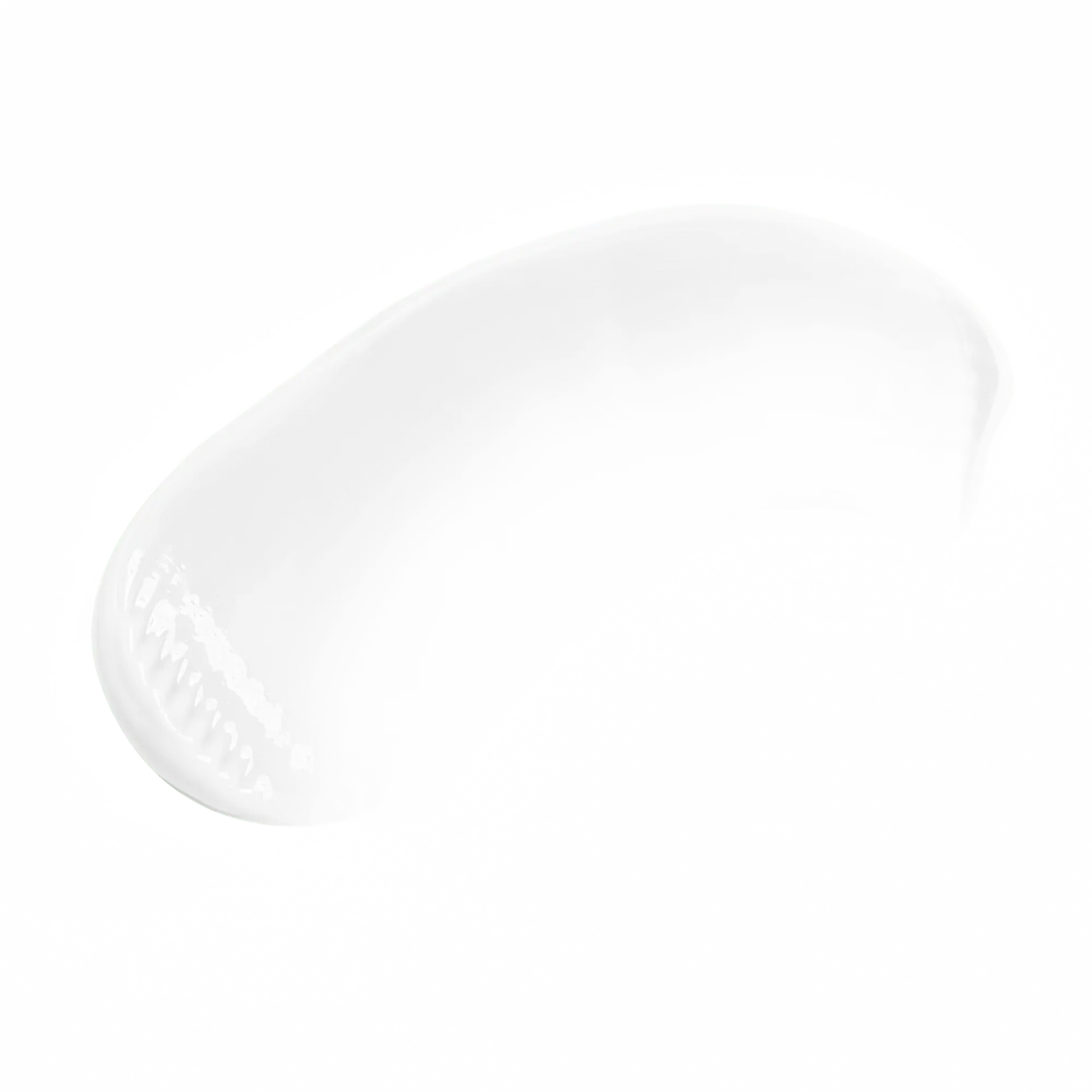 Pout Perfect clear lip gloss for shiny lips swatch on black background showing smooth glossy texture