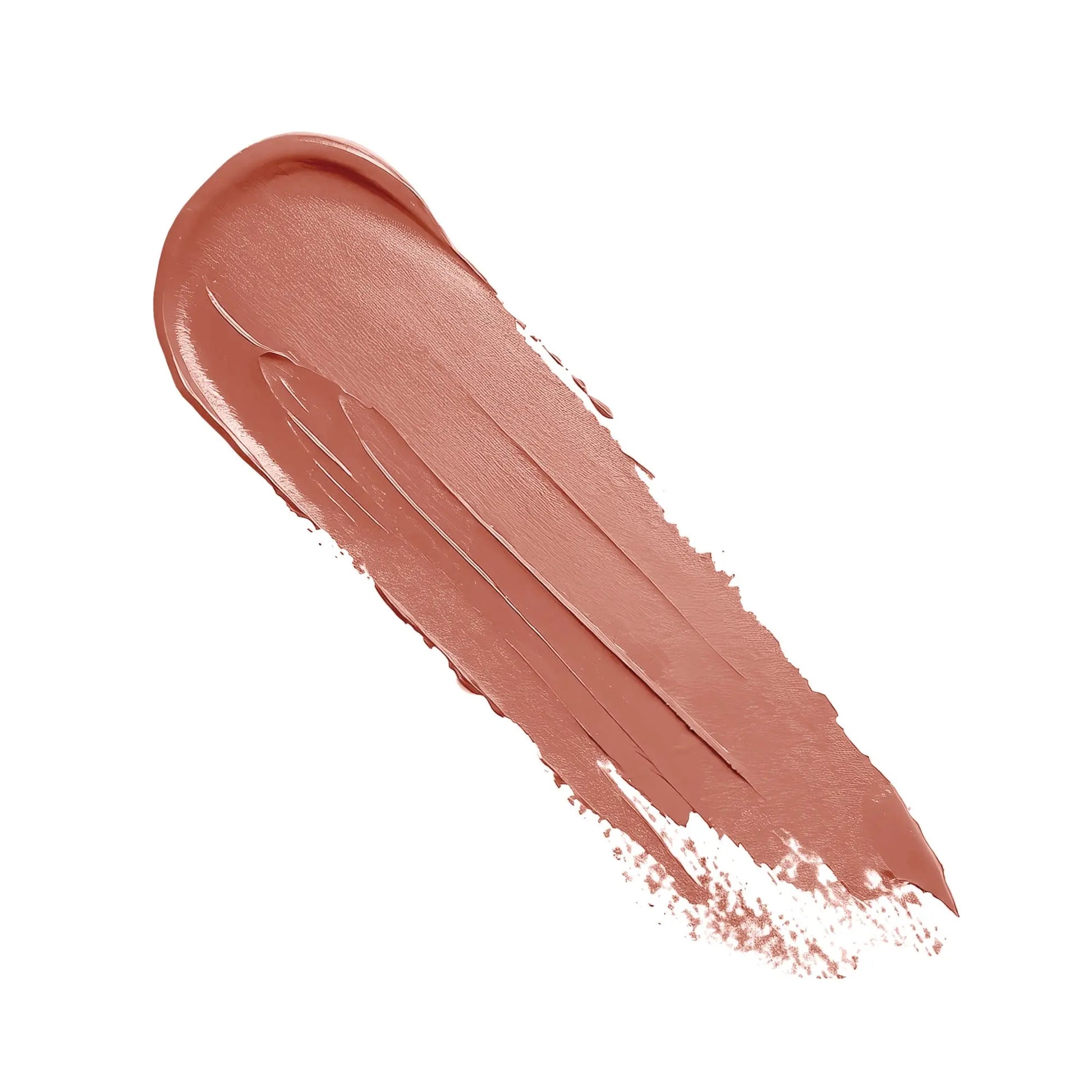 Pout Perfect luxury nude cream lipstick in a smooth, rich nude shade on white background