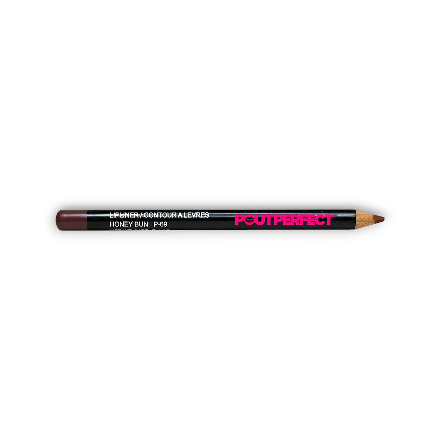 Pout Perfect precision lip liner for defined lips in Honey Bun shade with sharpened tip
