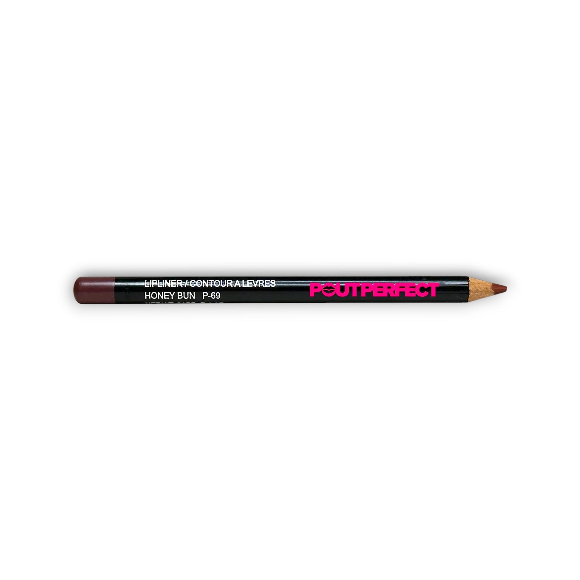 Pout Perfect precision lip liner for defined lips in Honey Bun shade with sharpened tip