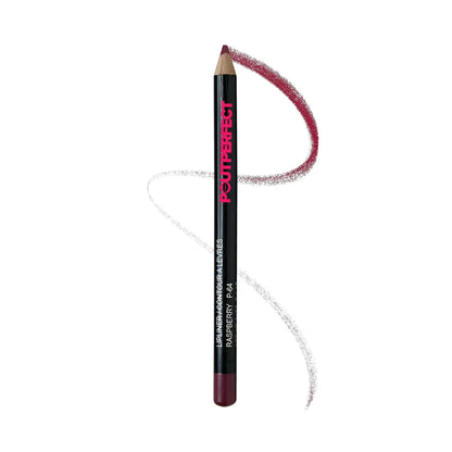 Pout Perfect raspberry lip liner pencil with a rich berry shade and smooth application
