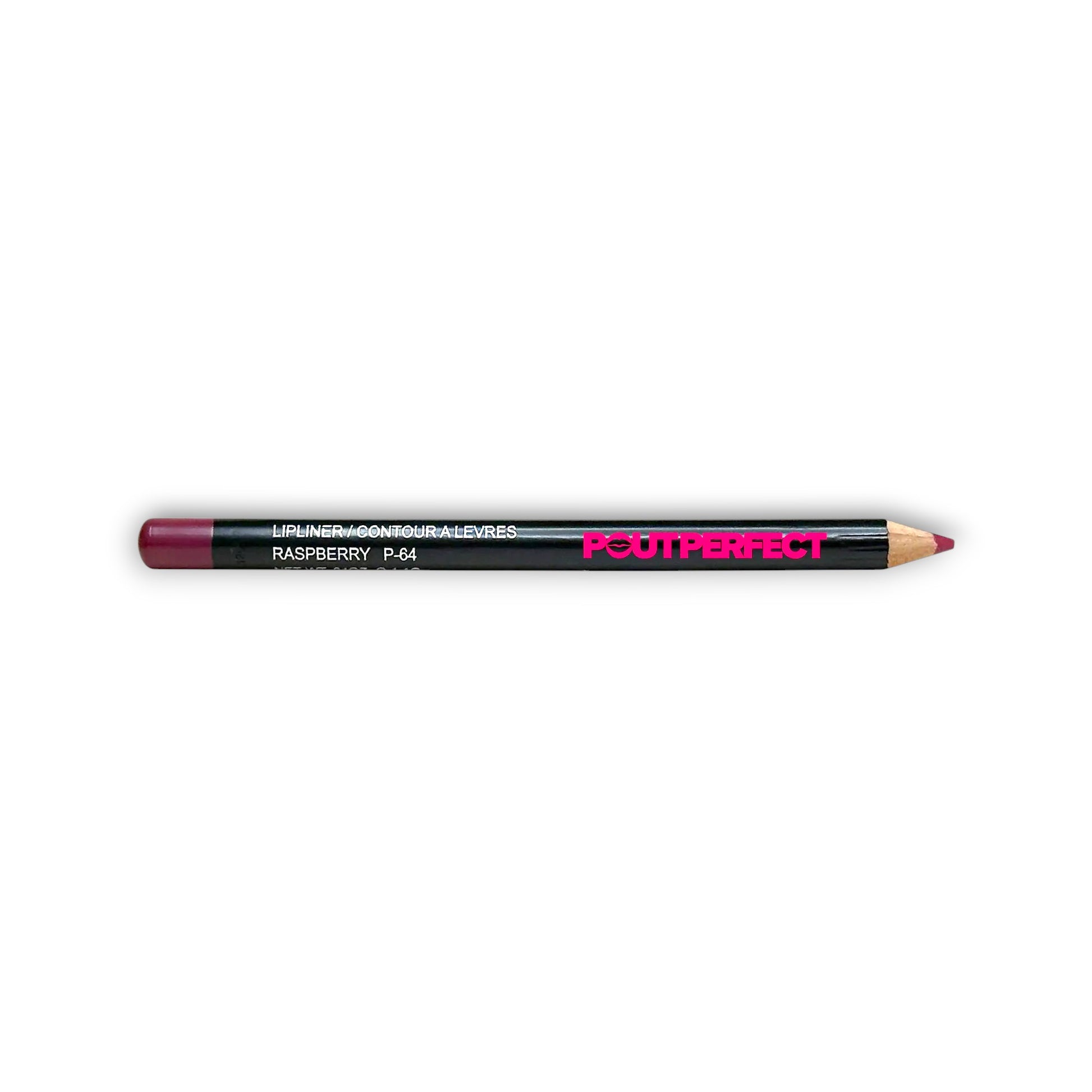 Pout Perfect raspberry lip liner pencil with deep berry shade for precise lip definition