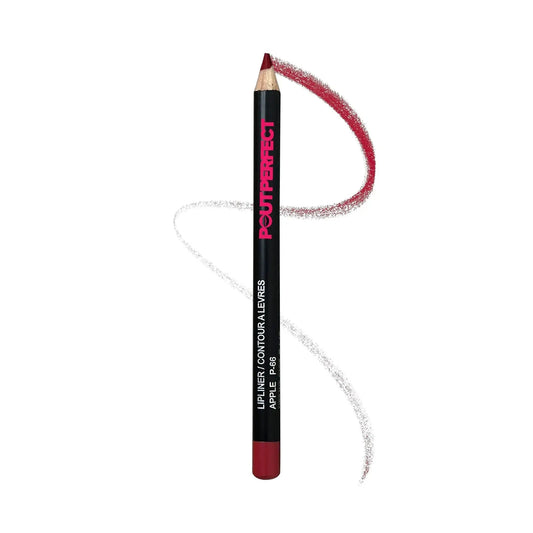 Pout Perfect red apple lip liner pencil with smooth application for precise lip contouring